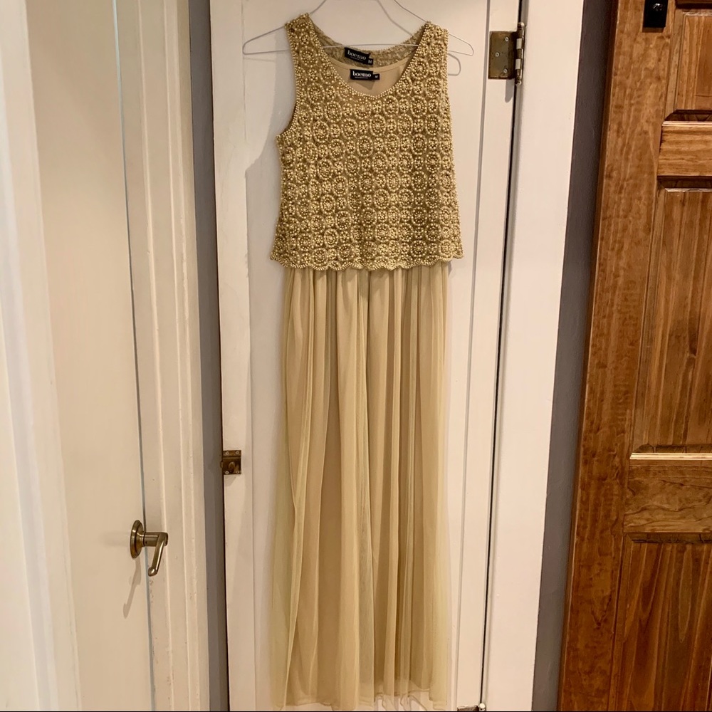 Anthropologie Beaded Arabella Maxi Dress, Medium